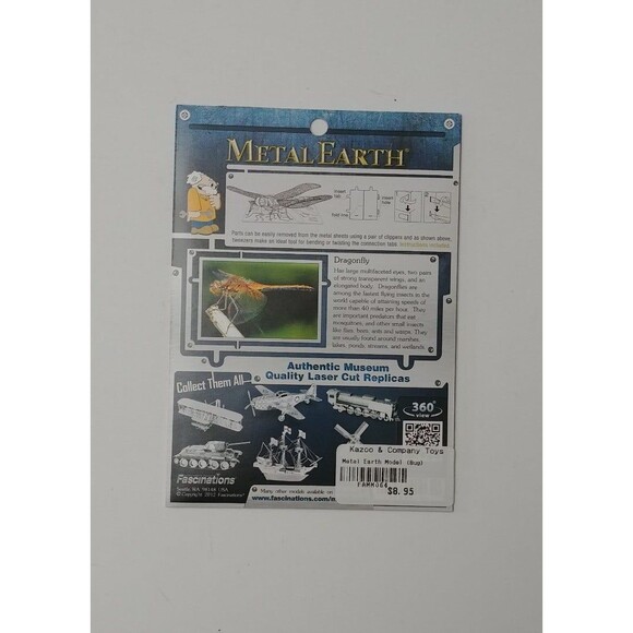 Metal Earth 3d Laser Cut Models Dragonfly - Picture 2 of 2